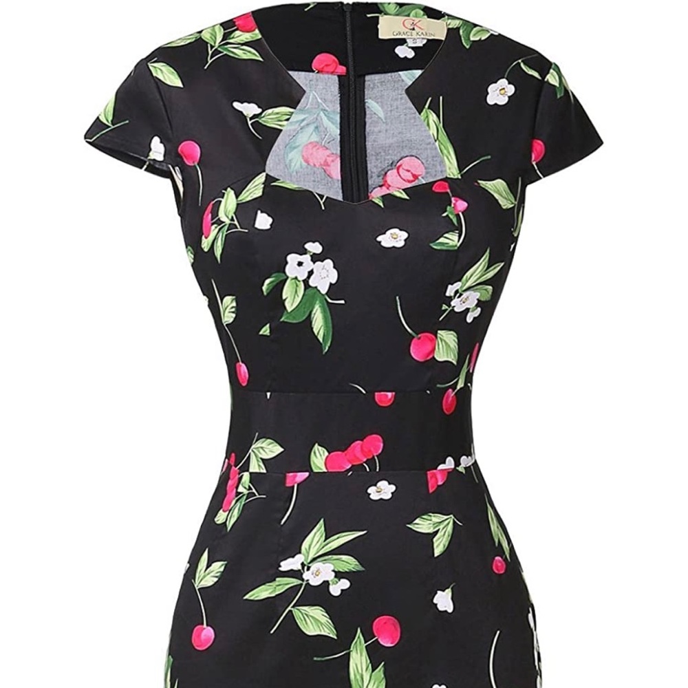 Cap sleeve pencil dress